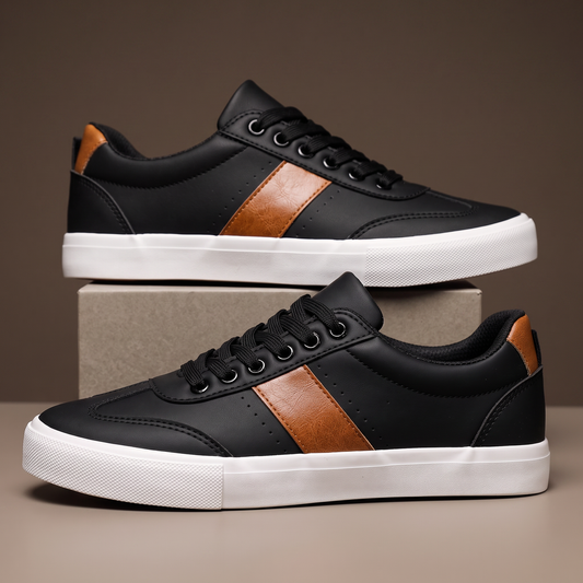 Ashford Two-Tone Leather Sneakers