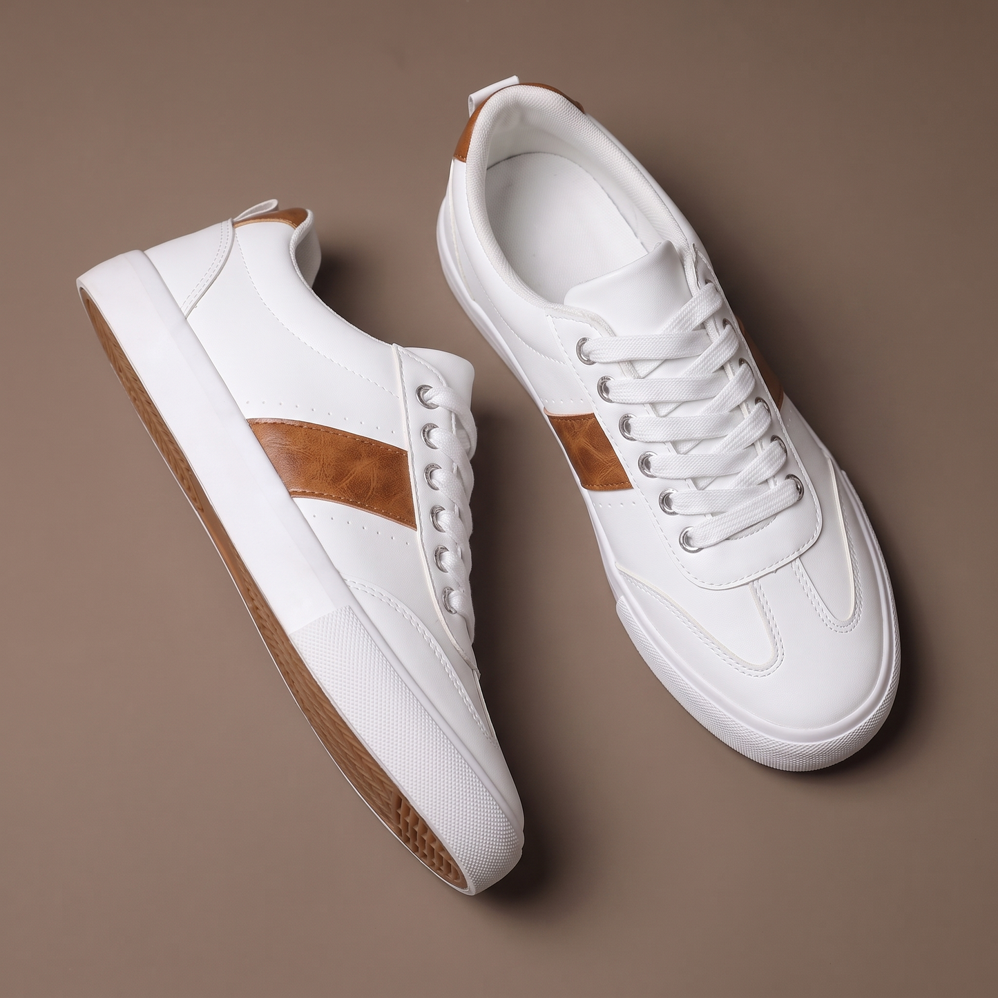 Ashford Two-Tone Leather Sneakers