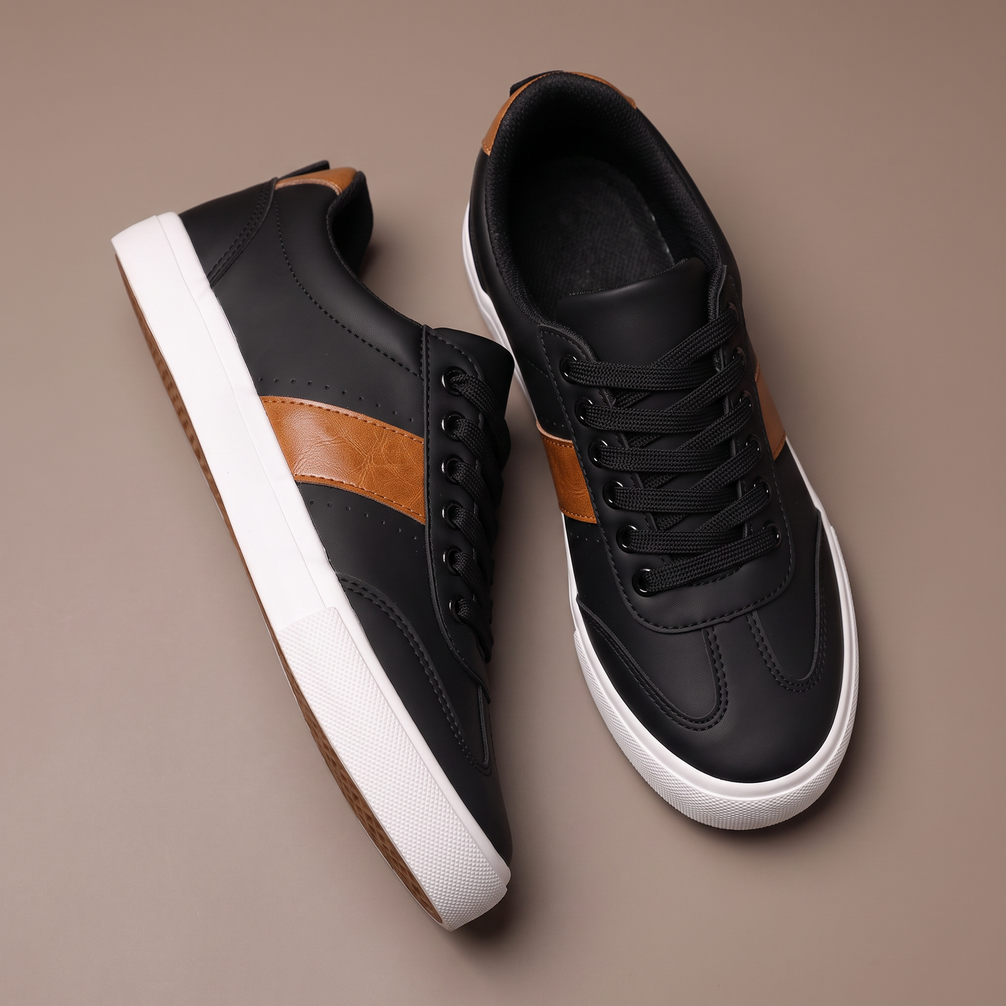 Ashford Two-Tone Leather Sneakers