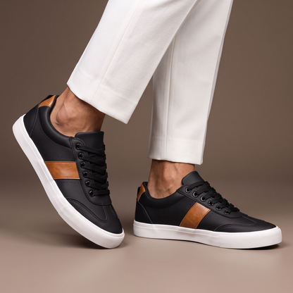 Ashford Two-Tone Leather Sneakers