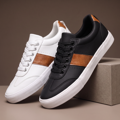 Ashford Two-Tone Leather Sneakers