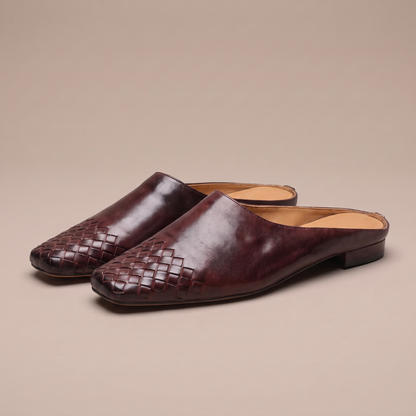 Vittoria Woven Leather Mule