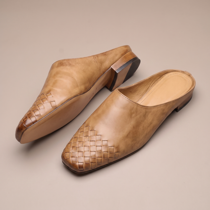 Vittoria Woven Leather Mule