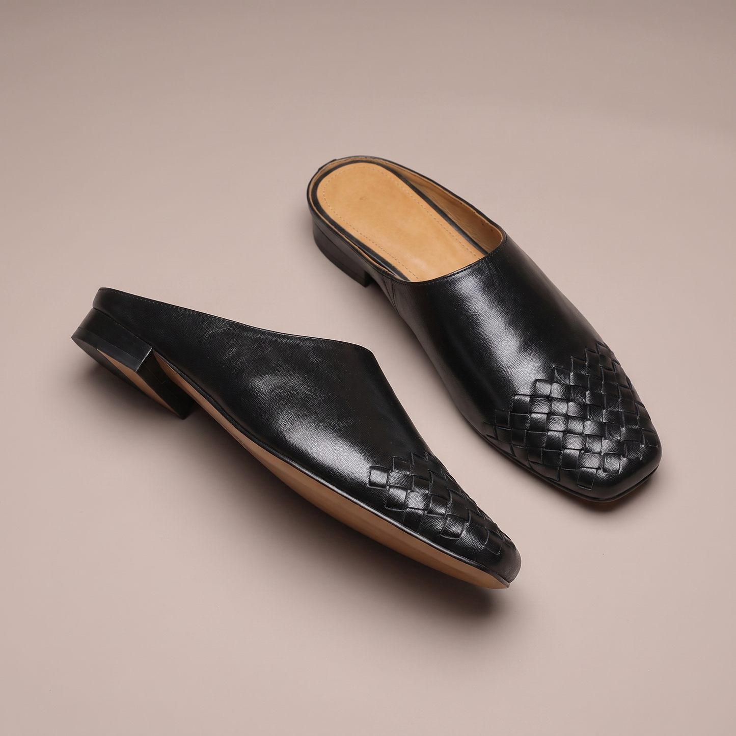 Vittoria Woven Leather Mule