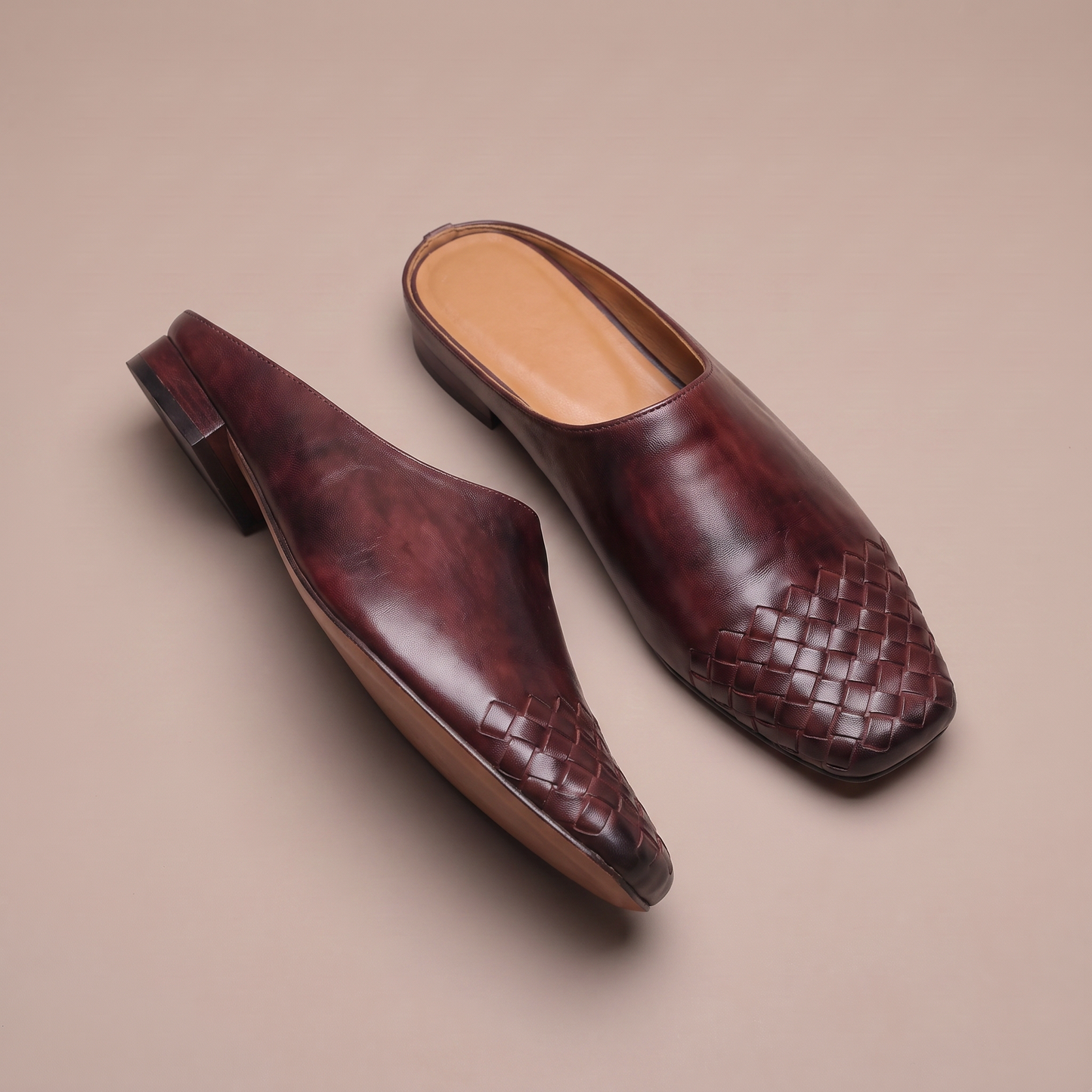 Vittoria Woven Leather Mule