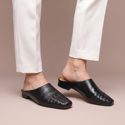 Vittoria Woven Leather Mule