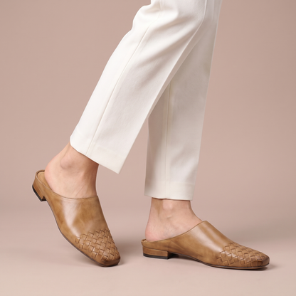 Vittoria Woven Leather Mule