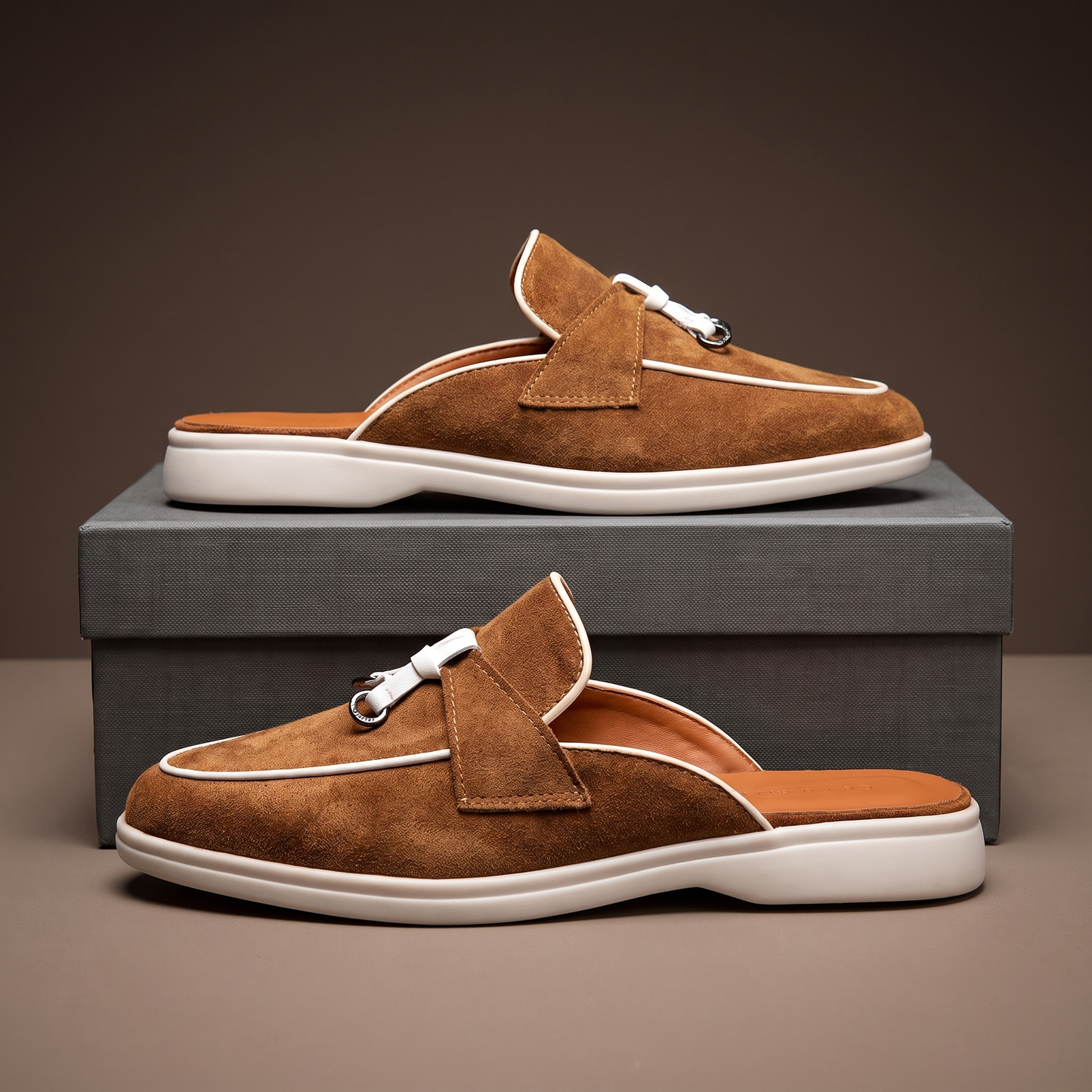 Ancora Suede Mule Loafer