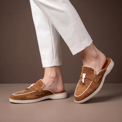 Ancora Suede Mule Loafer