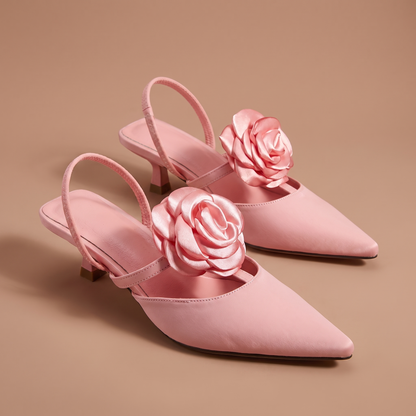 Camellia Slingback Heels