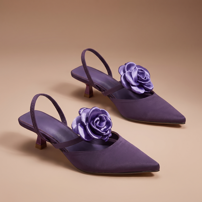 Camellia Slingback Heels