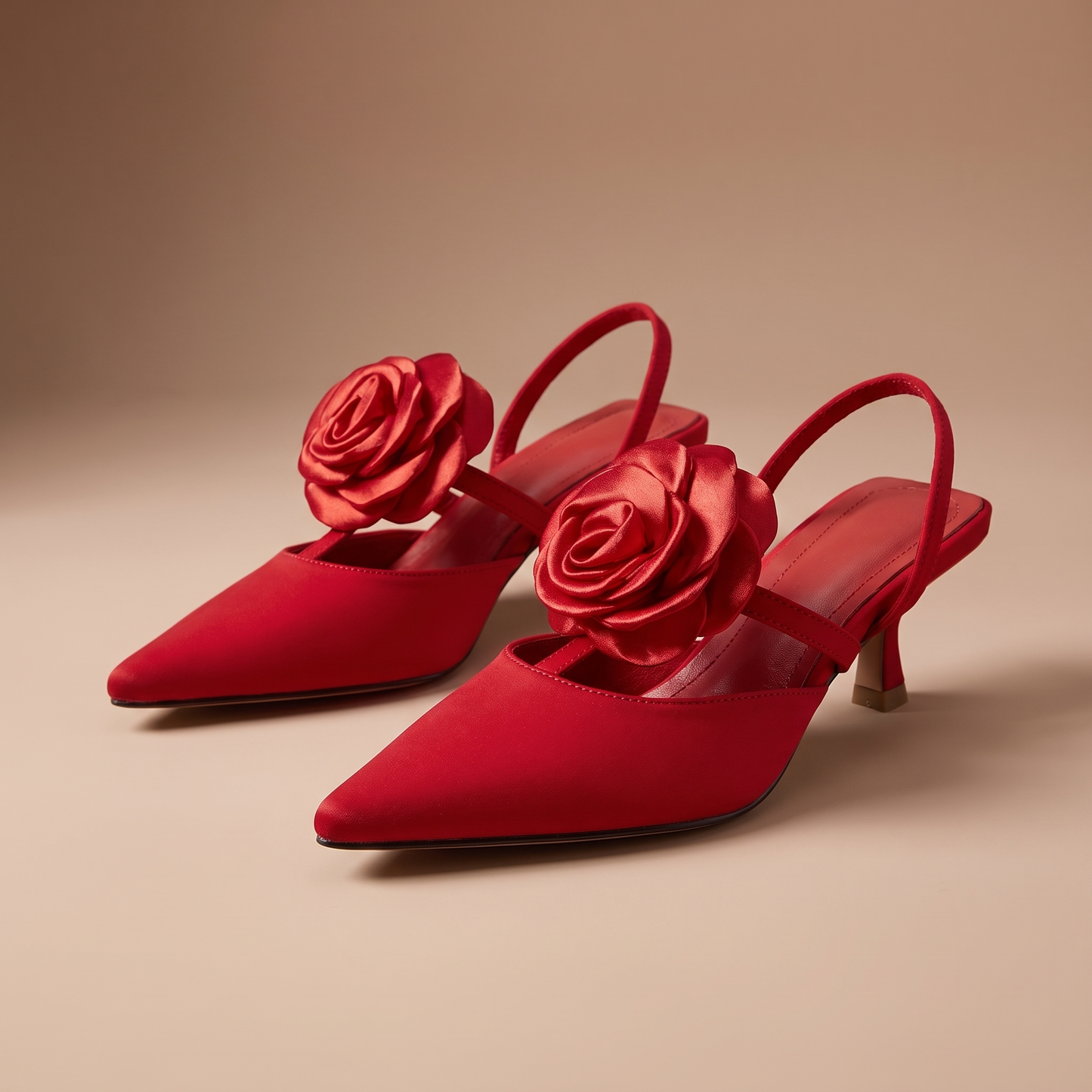 Camellia Slingback Heels