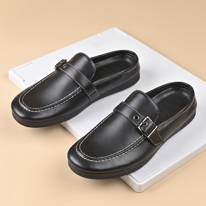 Cavallo Buckle-Strap Mule Loafers
