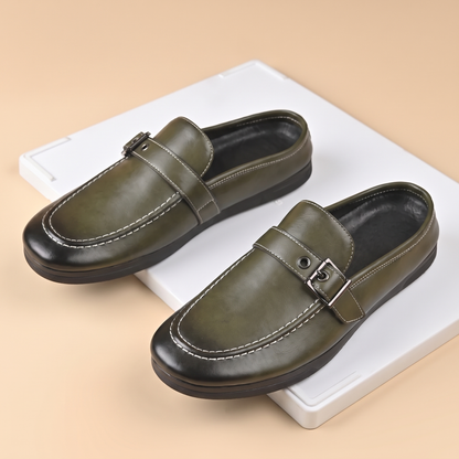 Cavallo Buckle-Strap Mule Loafers