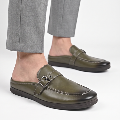 Cavallo Buckle-Strap Mule Loafers