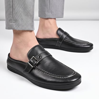 Cavallo Buckle-Strap Mule Loafers