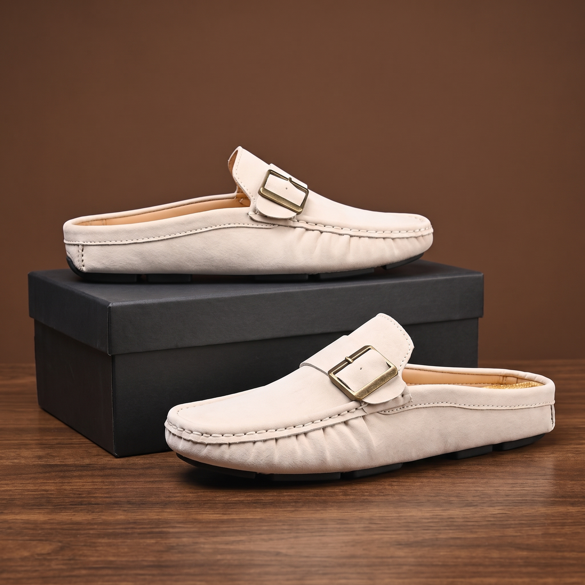 Castellucci Suede Mule Loafers