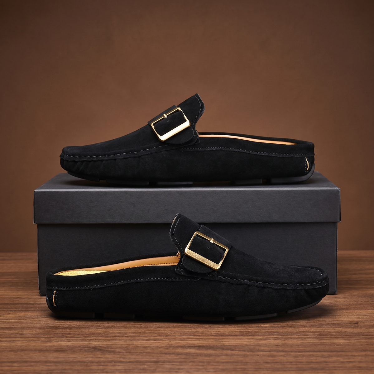 Castellucci Suede Mule Loafers