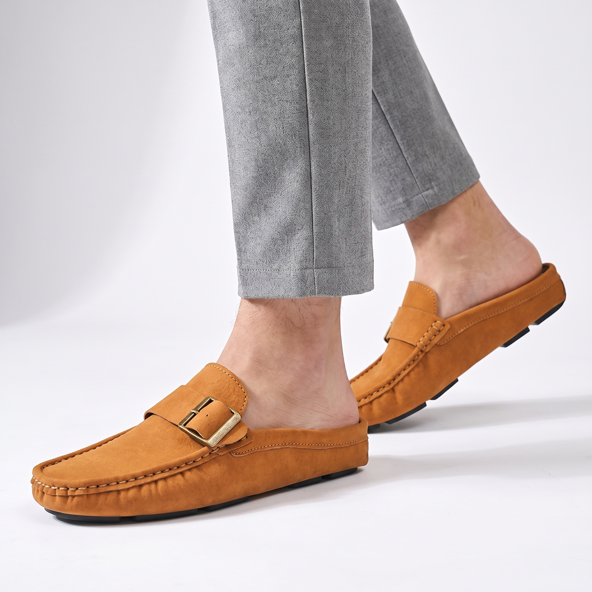 Castellucci Suede Mule Loafers