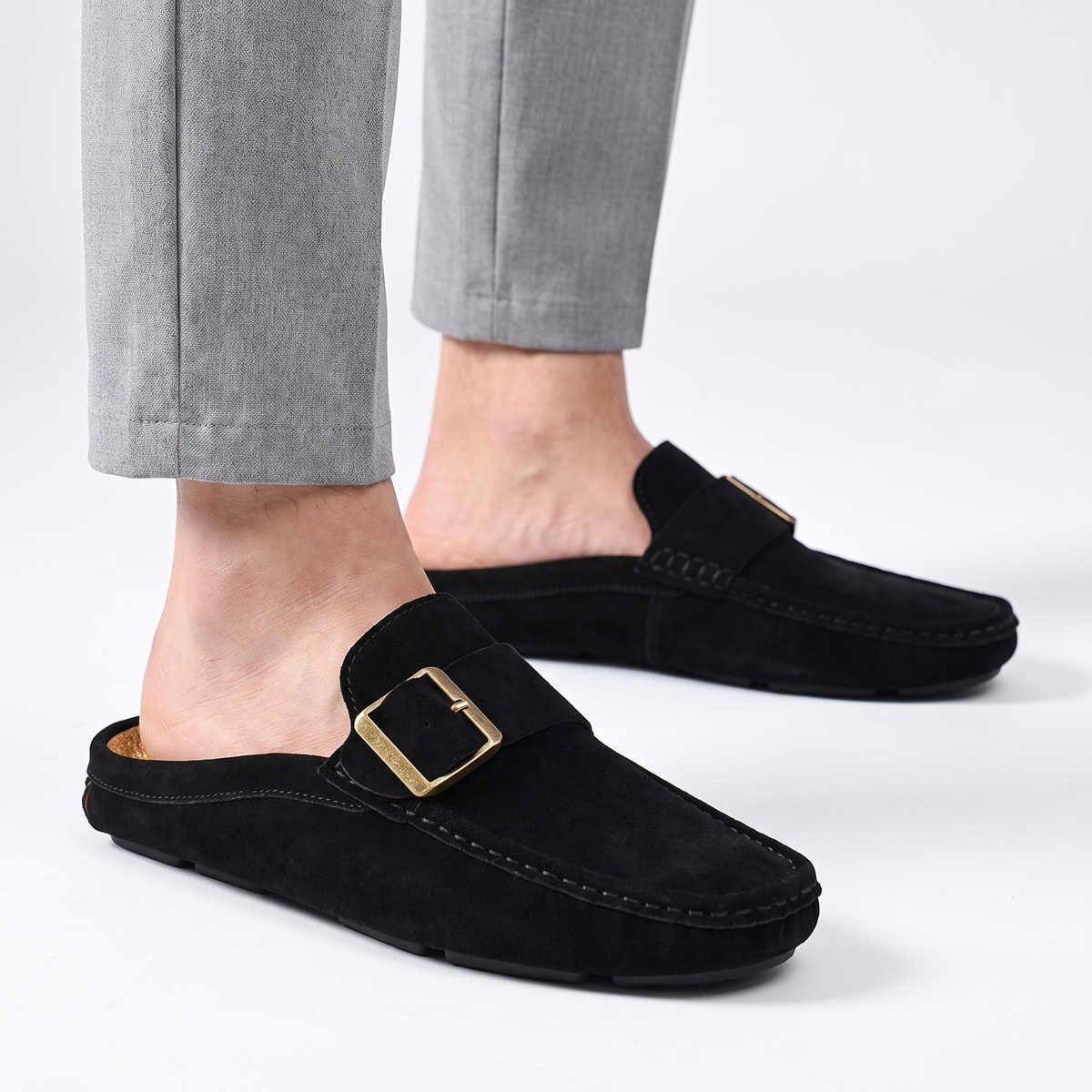 Castellucci Suede Mule Loafers
