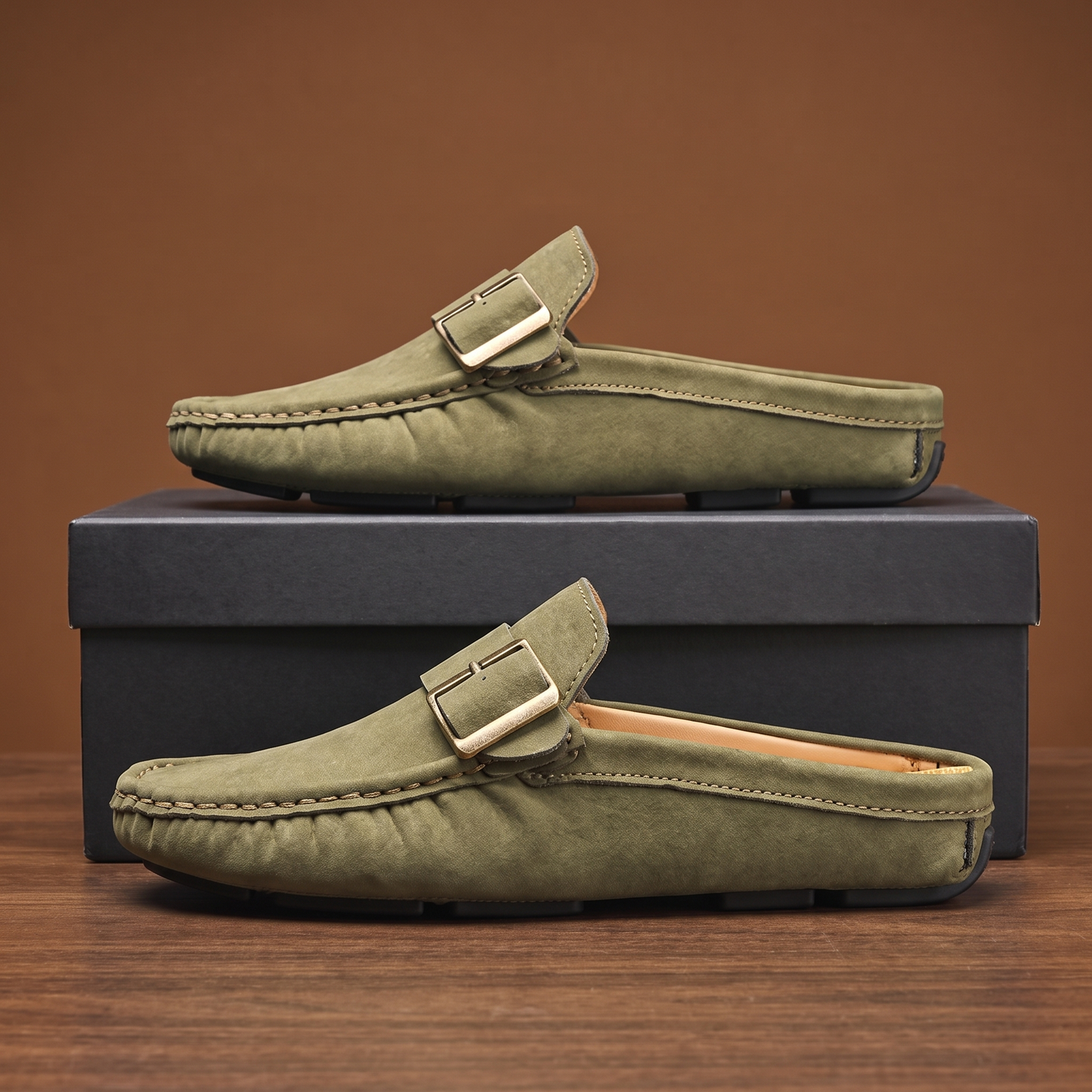 Castellucci Suede Mule Loafers