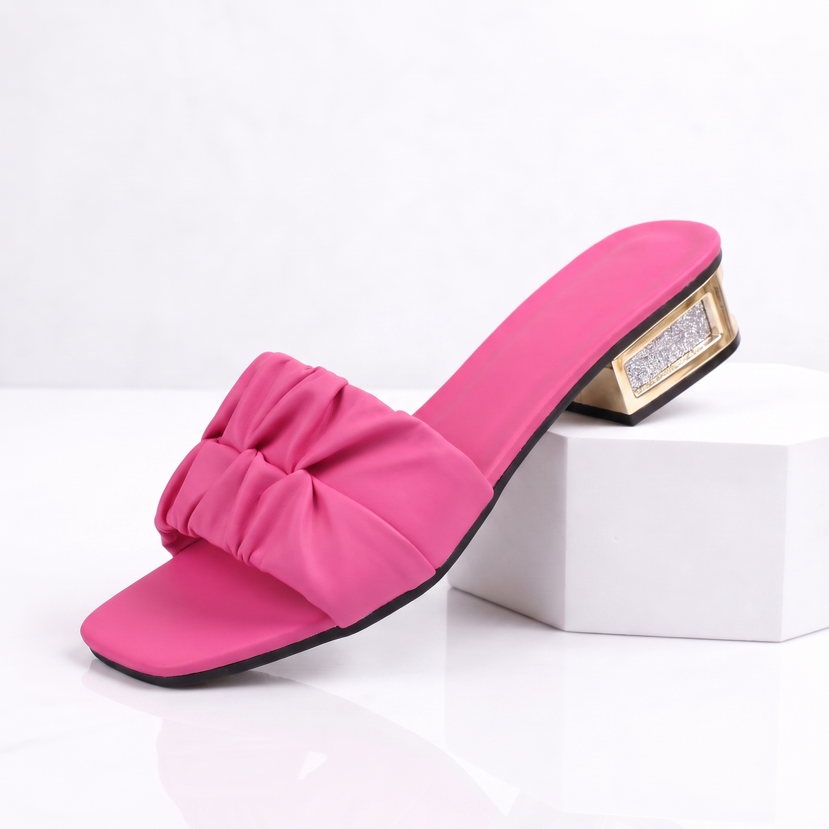 Marchetta Ruched Slides