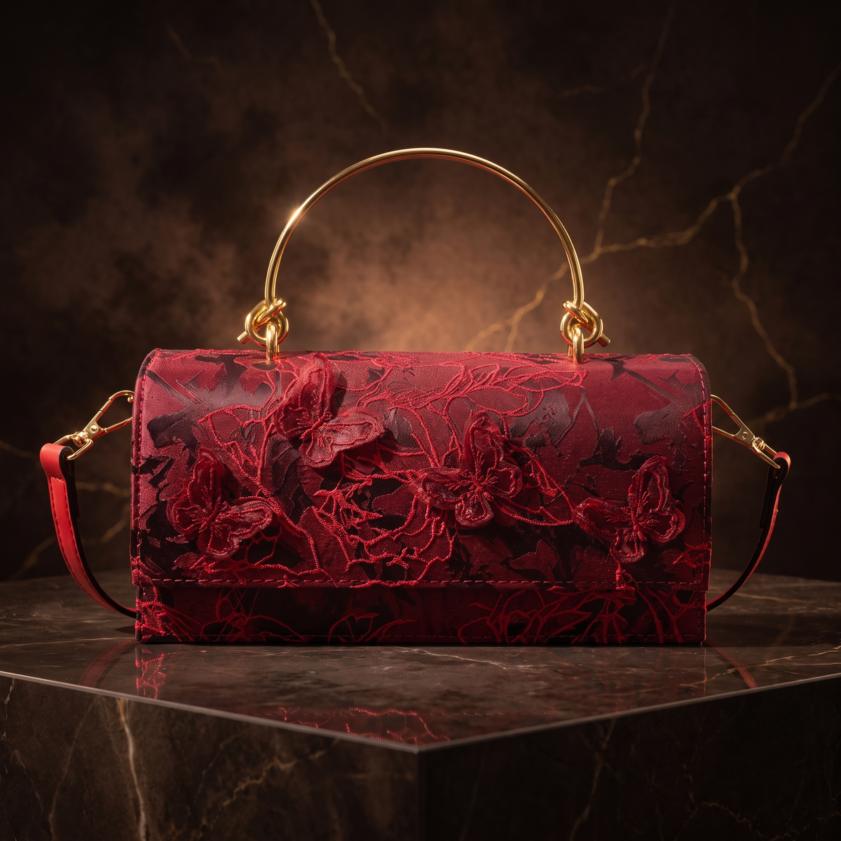 Marchesa Butterfly Clutch