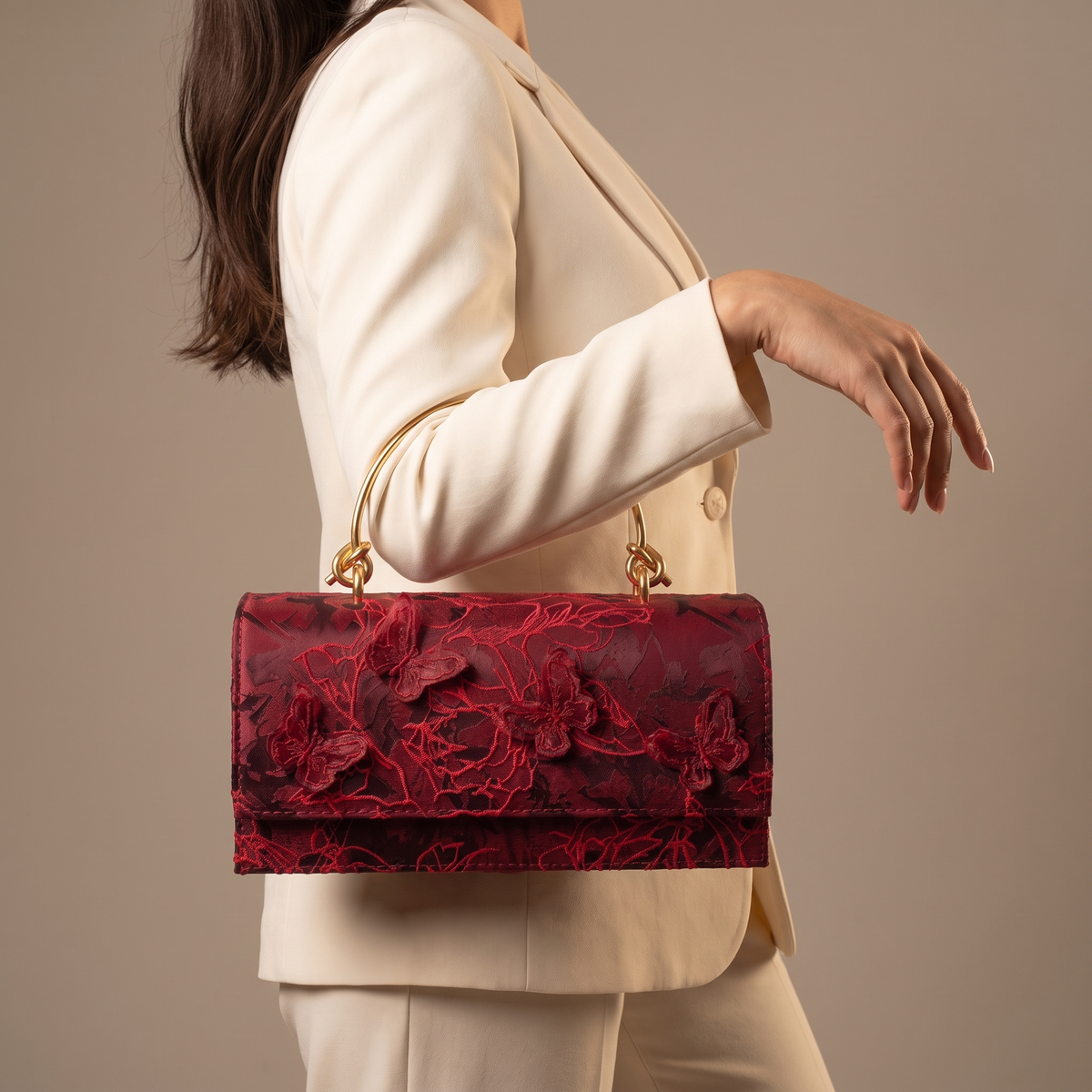 Marchesa Butterfly Clutch