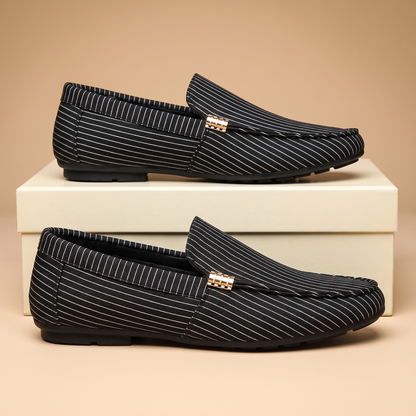 Blanco Pinstripe Loafers