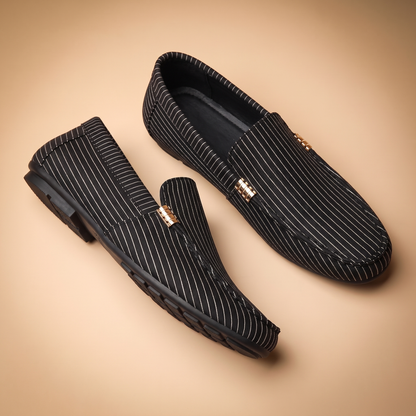 Blanco Pinstripe Loafers
