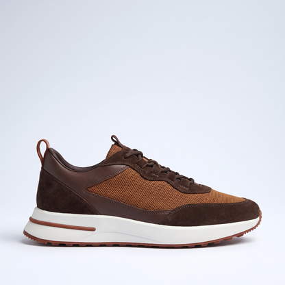 Amalfi Mesh-and-Suede Trainer