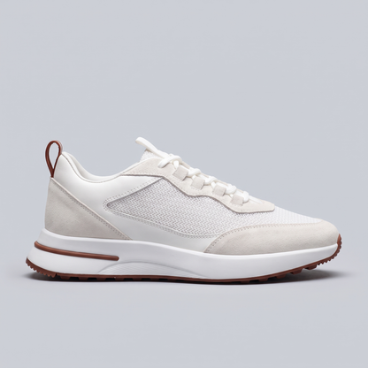 Amalfi Mesh-and-Suede Trainer