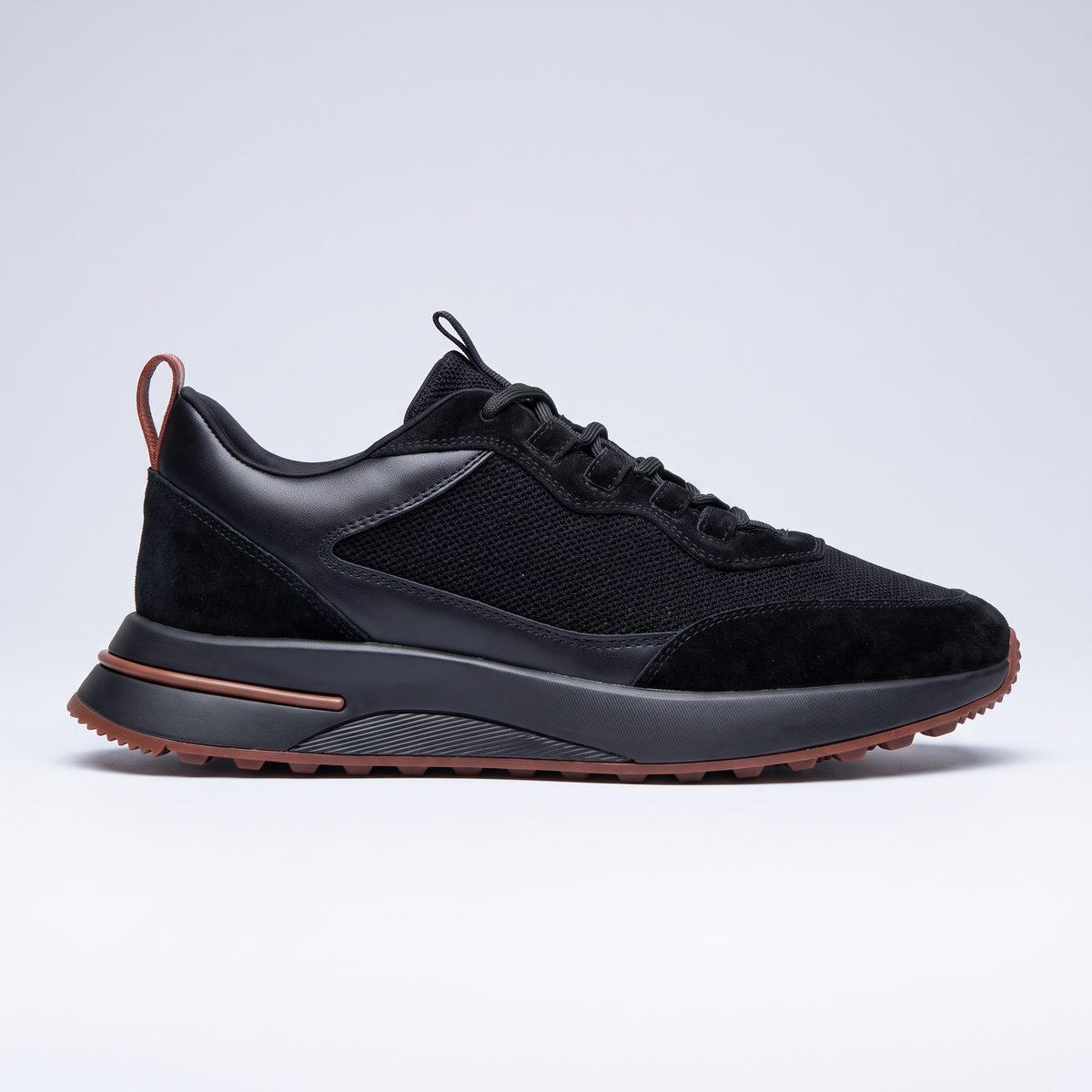Amalfi Mesh-and-Suede Trainer