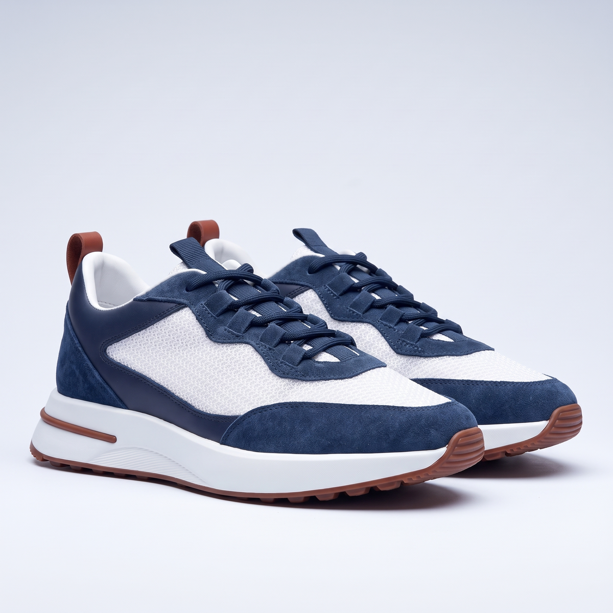 Amalfi Mesh-and-Suede Trainer
