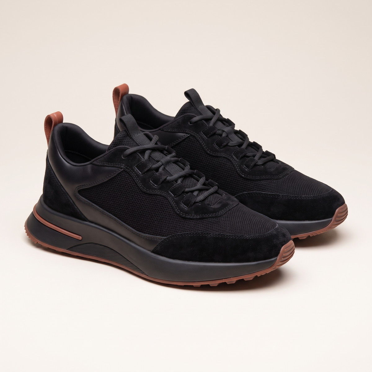 Amalfi Mesh-and-Suede Trainer
