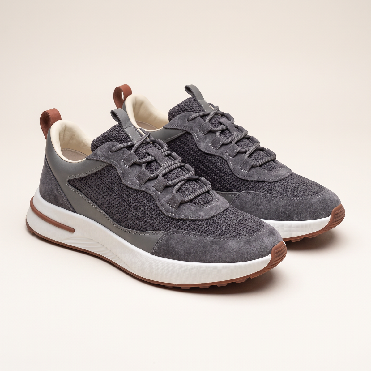 Amalfi Mesh-and-Suede Trainer