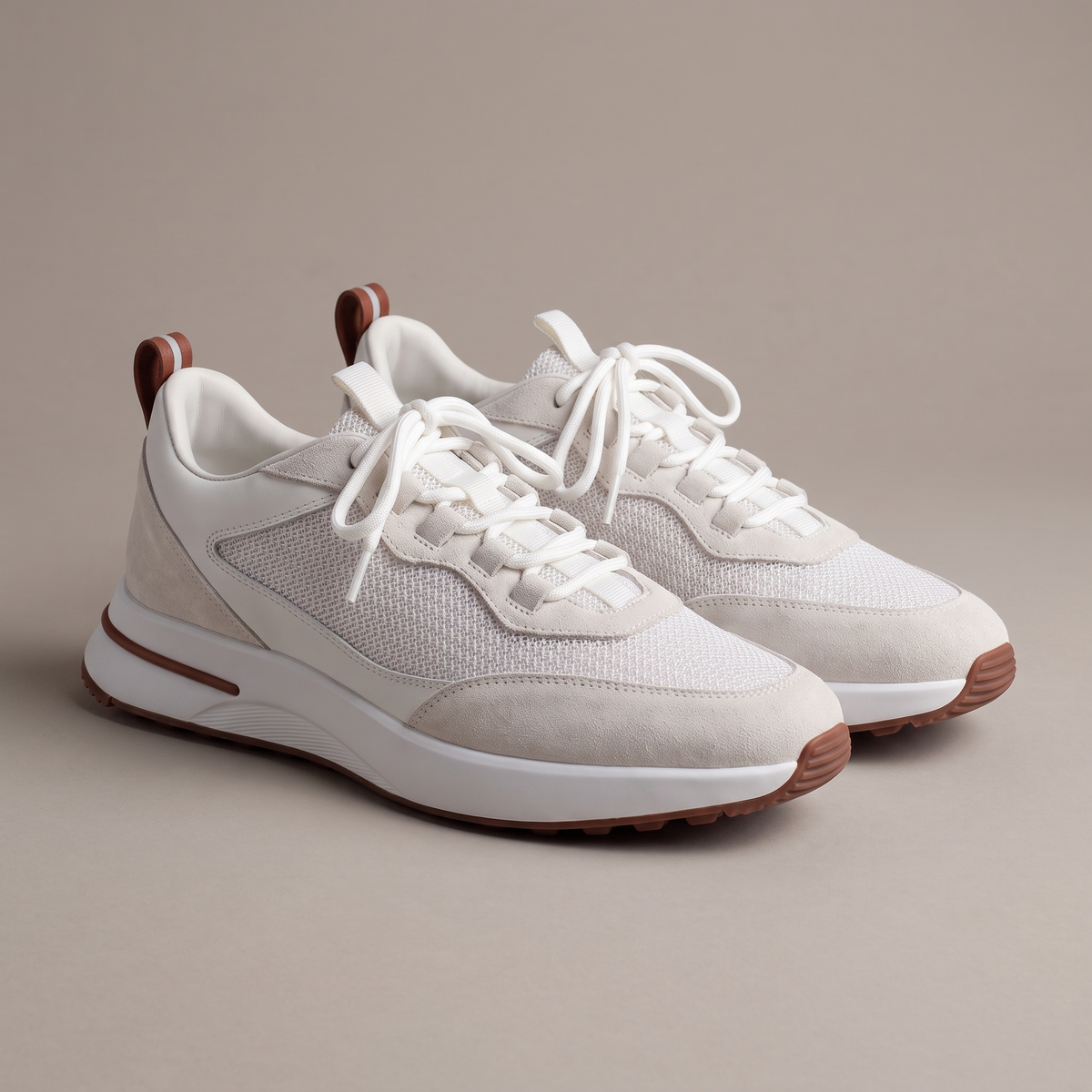 Amalfi Mesh-and-Suede Trainer