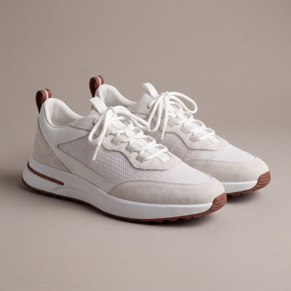 Amalfi Mesh-and-Suede Trainer