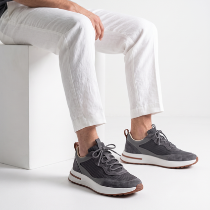 Amalfi Mesh-and-Suede Trainer