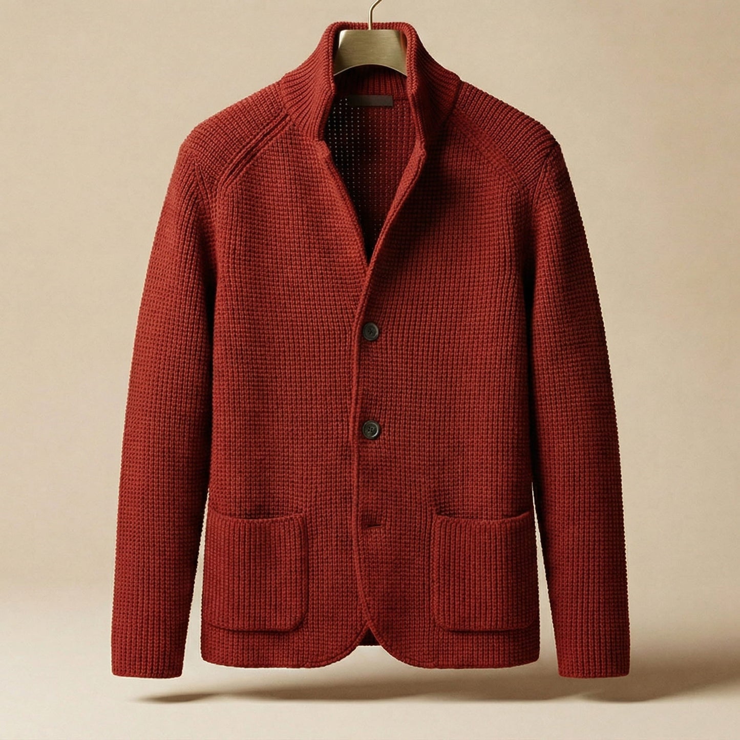 Waffle Knit Cardigan Jacket