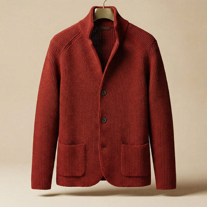 Waffle Knit Cardigan Jacket