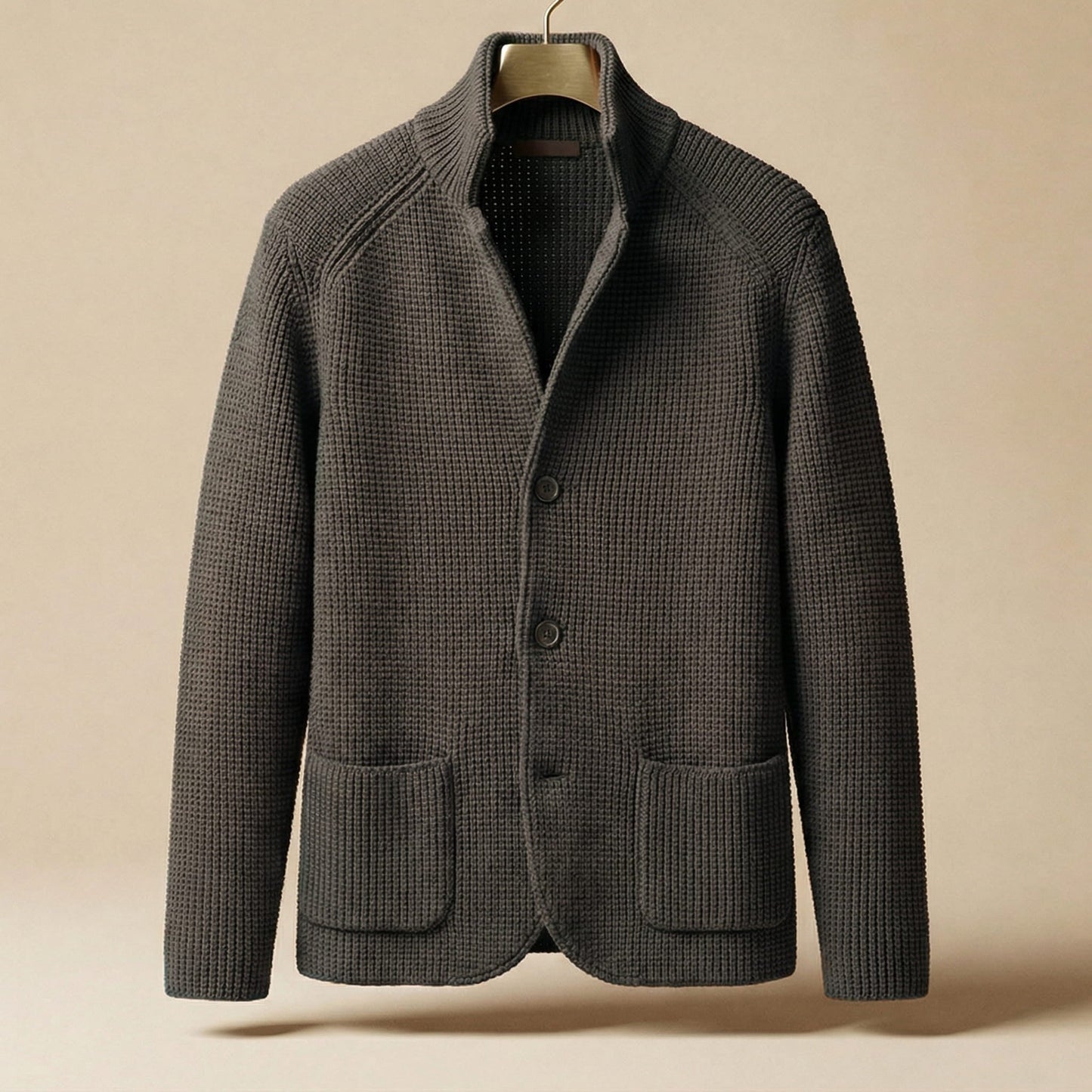 Waffle Knit Cardigan Jacket