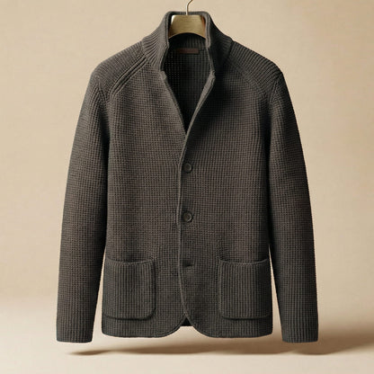 Waffle Knit Cardigan Jacket