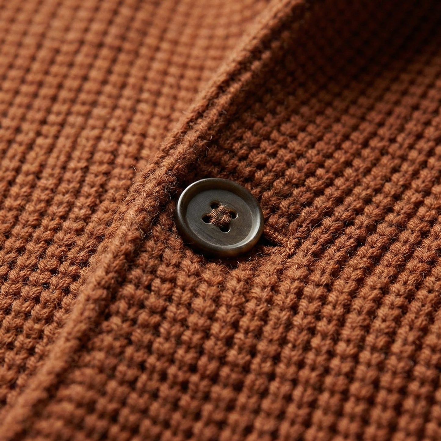 Waffle Knit Cardigan Jacket