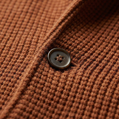 Waffle Knit Cardigan Jacket