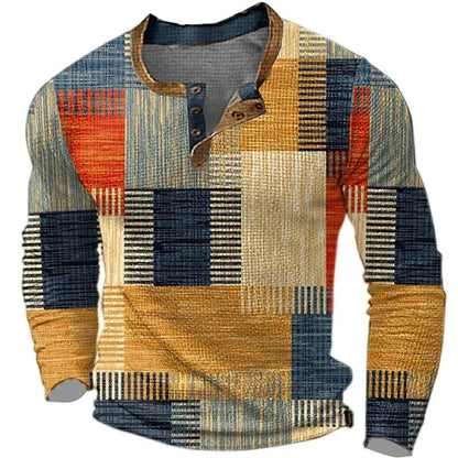 Valdecourt Patchwork Thermal Henley