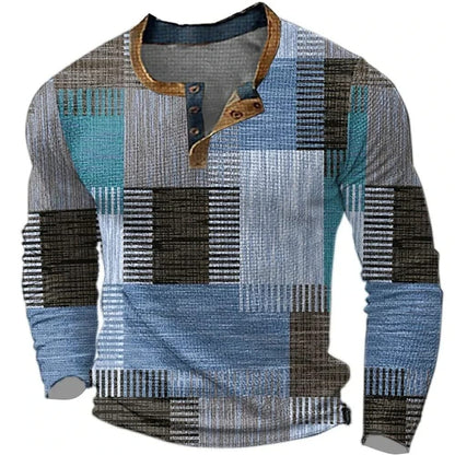Valdecourt Patchwork Thermal Henley