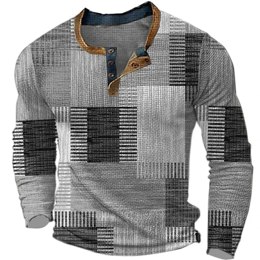 Valdecourt Patchwork Thermal Henley
