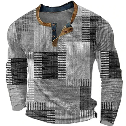Valdecourt Patchwork Thermal Henley