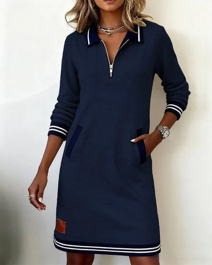 Henley Club Zip Dress